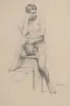 Walther Witting, Walther Günther Julian Witting, 13 Männerakte und zwei anatomische Skizzen. 1883 bis 1885, Bleistiftzeichnungen auf verschiedenen Papieren