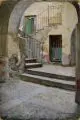 Max Pietschmann, Innenhof in Castrogno bei Teramo (Abruzzen)