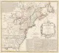 Homanns Erben, America Septentrionalis, 1756, Kupferstich auf Bütten, grenz- und flächenkoloriert
