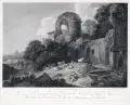 Nicolas de Launay, II.me ruine romaine, 1768, Radierung auf Bütten