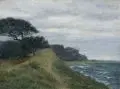 Trüber Tag auf Vilm by Wolfram Christian August Leonhardi, Öl auf Leinwand, sold Jun 2020
