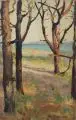 Max Pietschmann, Am Meer / Alter Baum. 1920er Jahre