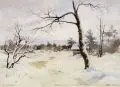 Albert Nikolajewitsch Benois, Winterlandschaft, 1894, Aquarell auf Aquarellpapier