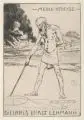 Max Klinger, Ex Libris Ernst Lehmann, Radierung mit leichtem Plattenton auf weichem Japanbütten