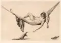 Richard Müller, Liebesbotschaft, 1921, Radierung mit feinem Plattenton in Schwarzbraun auf gelblichem Handjapan