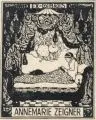 Leo Bednarik, Verschiedene Künstler, Ca. 43 Exlibris mit Katzen-Darstellungen. 1./2. H. 20. Jh, Verschiedene Drucktechniken, vor allem Radierungen, Holz- und Linolschnitte, teils farbig