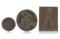 Wilfried Fitzenreiter, GRIECHISCHE PRAEGVNG, Bronze, Galvanoplastik in Kupfer, mit einer Zinn / Bleilegierung hintergossen