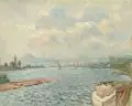 Richard Dreher, Elbe bei Regen