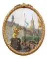 Gotthardt Kuehl, Blick auf den Dresdner Neumarkt mit Goldenem Reiter und Dreikönigskirche