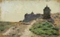Max Pietschmann, Klosteranlage in Troina (Sizilien), 1891, Öl auf Leinwand