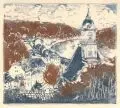 Siegfried Berndt, Königstein, Farbholzschnitt auf Japan