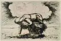 Pol Cassel, Die Ährenleserin, 1935, Radierung
