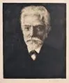 Hermann Struck, A.[ugust] Bebel, 1904, Radierung auf Japanbütten