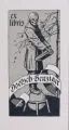 Alexandre de Riquer, Ex-libris Zeitschrift für Bibliothekzeichen, Bücherkunde und Gelehrtengeschichte, Zeitschrift des von Friedrich Warnecke begründeten Exlibris-Vereins zu Berlin, mit verschiedenen Texten und Abbildungen sowie zwei Originalgrafiken, im Medium s