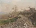 Albert Ernst Mühlig, Sächsische Vorfrühlingslandschaft, 1894, Öl auf Leinwand