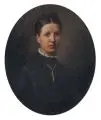 Gustav Walther, Bildnis der Pauline Anna Weichard, Ehefrau von Carl Hermann Goepel, Stadtgutbesitzer Altenburg, 1889, Öl auf Leinwand