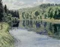Otto Altenkirch, Waldweiher, Öl auf Leinwand