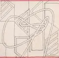 Jean Kirsten, Textile Serie Nr. 1, 2018, Baumwolle (genäht) auf Leinengewebe, gespannt auf einen Keilrahmen