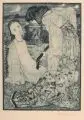 Heinrich Vogeler, Verkündigung, 1895, Radierung in Blaugrün auf gelblichem Bütten