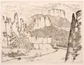 Artur Ahnert, Acht (Sächsische) Landschafts- und Architekturdarstellungen. 1921/1922/1923, Radierungen