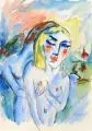 Rüdiger Berlit, Liebespaar. Wohl um 1920, Aquarell