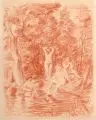 Richard Dreher, Badende Frauen am Waldsee. 1. H. 20. Jh