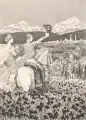 Max Klinger, Im eigenen Land, 1915, Radierung mit Aquatinta auf "Van Gelder Zonen"-Bütten