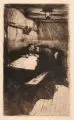 Käthe Kollwitz, Beratung, Strichätzung, Kaltnadel und Schmirgel auf gelblichem Kupferdruckpapier