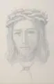 Erich Lindenau, Selbstporträt als Christus mit Dornenkrone