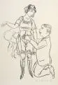 Rudolf Schlichter, Der Bräutigam, 1922, Lithografie auf kräftigem chamoisfarbenen Bütten