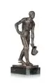 Gerhard Janensch, Gerhard Janensch, Eisengießer, 1918, Bronze, gegossen und schwarzbraun patiniert