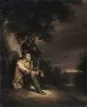 Ferdinand von Rayski, Keine Lust zu Arbeiten, 1834, Öl auf Leinwand