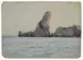 Max Pietschmann, Blick auf die Aiguilles Rocheuses auf der Belle-Île, Bretagne