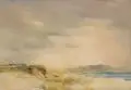 Arno Drescher, Strandlandschaft an der Ostsee. Mitte 20. Jh, Öl auf Kupfer