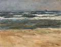 Karl Langhammer, Swinemünde, Wohl 1920, Öl auf kräftiger Malpappe