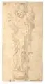 Annibale Carracci, (Nachfolge), Figürliche Säule. 16. Jh