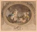 Nicolas de Launay, L'heureuse Fécondité, Kupferstichradierungen, koloriert, auf Bütten