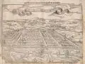 Sebastian Münster, Il Cusco Citta Principale della Provincia del Peru, Nach 1556, Holzschnitt auf leichtem Bütten