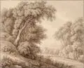 Christoph Nathe, (in der Art von), Bewaldete Landschaft mit Blick in ein Tal
