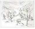 Rüdiger Berlit, Winterlandschaft, Um 1920, Radierung mit leichtem Plattenton auf Bütten