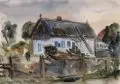 Georg Hermann Gelbke, Fischerhäuser in Nida, Kurische Nehrung (?)