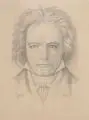 Erich Lindenau, Porträt Ludwig van Beethoven. 1930er Jahre