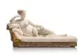 Carlo Fossi, (zugeschr., nach Antonio Canova), Pauline Borghese als Venus Victrix. Wohl um 1810/1820, Marmor