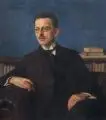 Paul Türoff, Porträt eines Herren mit Zigarre, 1926, Öl auf Leinwand