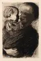 Käthe Kollwitz, Mutter mit Kind auf dem Arm II. Fassung
