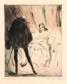 Georg Richter-Lößnitz, Der Besuch / Dame mit Fächer