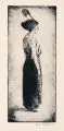 Hubert Rüther, Dame mit Federkappe