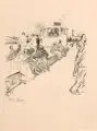 Robert Sterl, Musik auf der Wolga, 1914, Lithografien auf handgeschöpftem, chamoisfarbenen "Zanders"-Bütten. 16 von 17 Blätter der Folge, jeweils im Stein monogrammiert "R