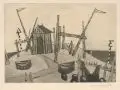 Hans Sperschneider, Verschiedene Künstler, Fünf Arbeiten mit Ostsee-Motiven. 20. Jh, Verschiedene Techniken
