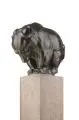Otto Pilz, Junger Bär, 1919, Bronze, gegossen, dunkelbraun patiniert